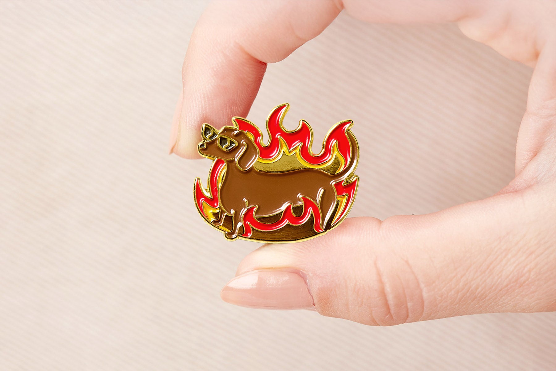hot dog pin